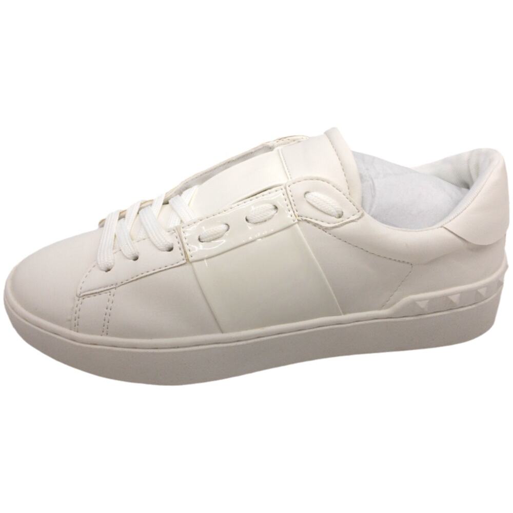 Steve Madden White Keaton Lace Up Sneakers Women's size 8.5